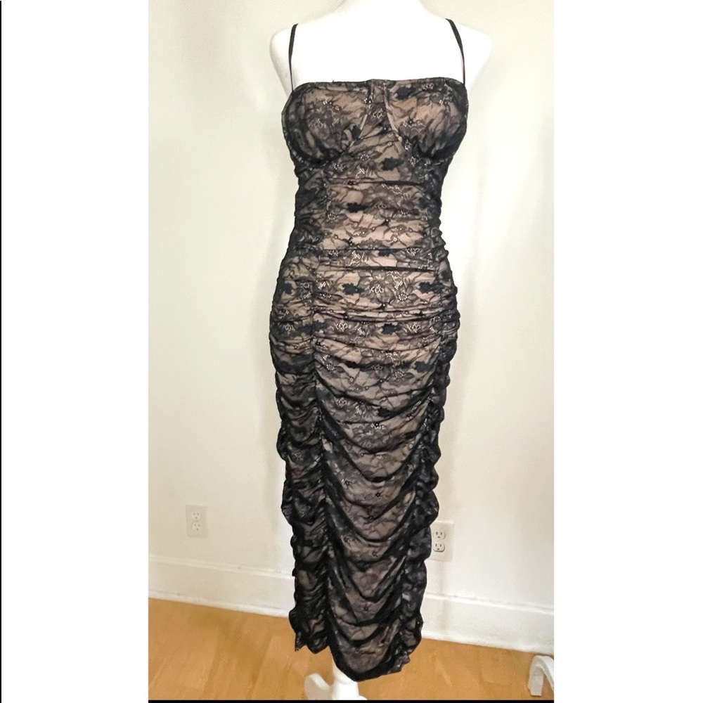 For Love & Lemons La Ana Dress in Black